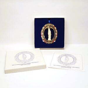 2005 Georgia State Capitol Christmas Ornament Miss Freedom Brass Original Box
